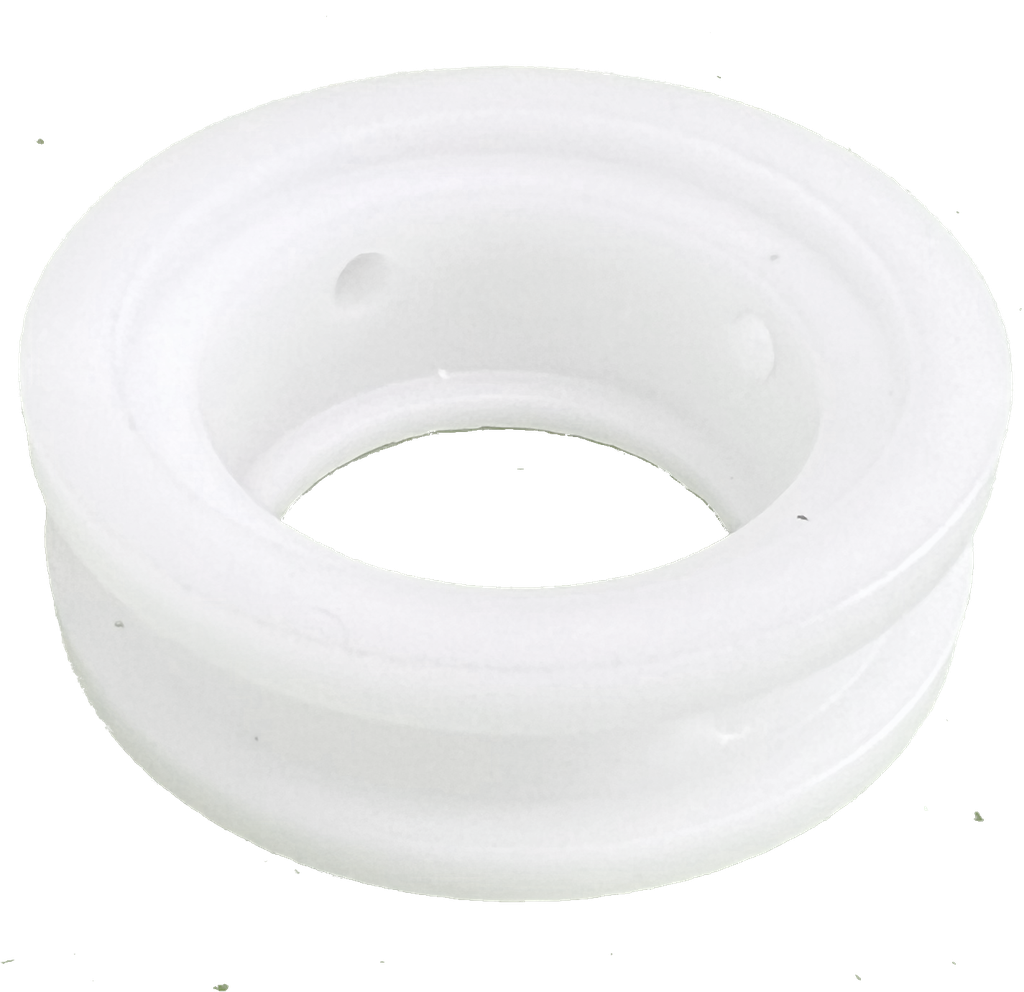 Double Flange Pump Spacer Coupling White - Drip Holes