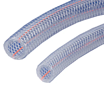 1/4in ID Clear Braided PVC Tubing