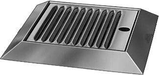 7 3/4" x 8 3/4" Beveled Edge Drain Tray S/S