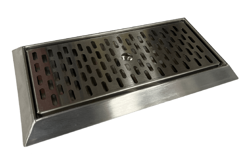 Beveled Edge Drain Tray (15.75" X 7" Outer, 14" x 5.2" Inside)