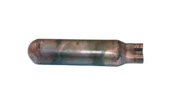 ACCUMULATOR, 1.125 OD X 5" 1 1/8" x .035  LIGHT ANEALLED