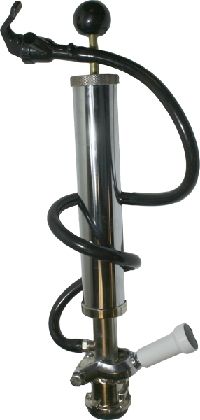 Brass Plated Lever Handle 8" Pump with Hose and Faucet