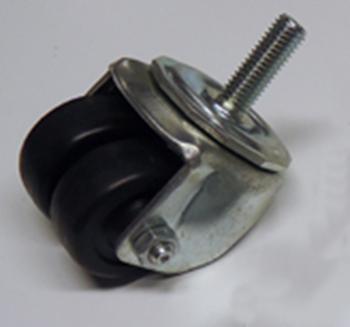CASTOR 2" DUAL WHEEL 1/2"STEM 1F5902709000110 W/O LOCK