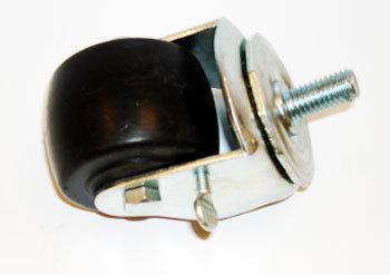 CASTOR 2-1/2" W/BRAKE SILVER 1/2"-13 X 1" STEM X 1-3/4"WIDE