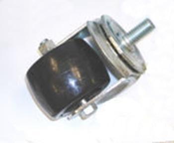 CASTOR 2-1/2" SET/6 1/2" STEM SILVER 3)LOCKING/3)NON-LOCKING