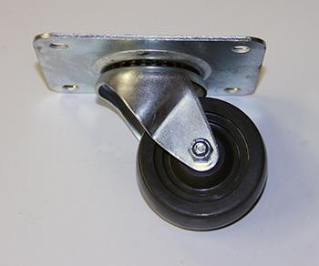 CASTOR 3" SWIVEL W/O BRAKE #127-3 PLATE 4 X 5 1/8