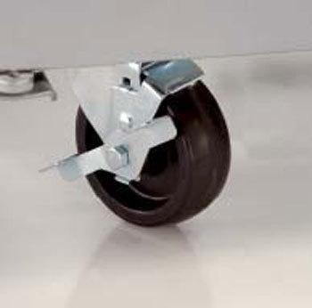 CASTOR 4" SET/6 STEM BLACK 1/2" X 13 X 1"