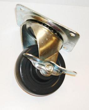 CASTOR 4" SWIVEL W/BRAKE #127-4SB (TOP PLATE 4" X 5-1/8