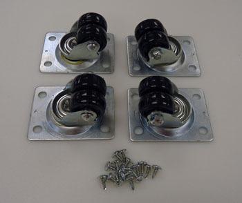 CASTOR KIT 1 1/2"PLATFORM ST/4 4)830268 16)830566 SCREW