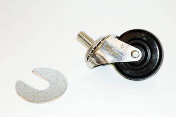 CASTOR KIT 2" W/3/8"STEM SET/4 4)830259 CASTOR SILVER