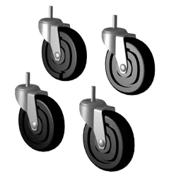 CASTOR KIT 2-1/2" 1/2" STEM