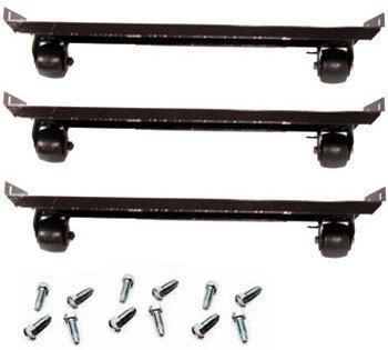 CASTOR KIT 2-1/2" 25" FRAME SET/6 TD-95-38 BLK