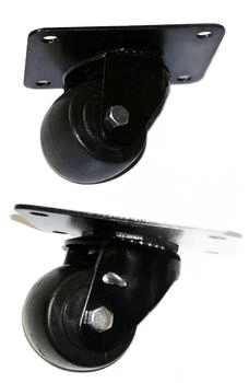 CASTOR KIT 2-1/2" PLATFRM ST/6 BLK