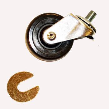 CASTOR KIT 3" 1/2" STEM SET/6 3)830287/3)830286 6)SHIMS