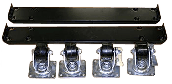 CASTOR KIT 3-1/2" SET/4 ON FRAME. 700LB HEAVY DUTY