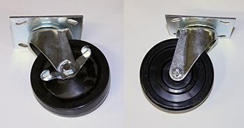 CASTOR KIT 5" SWIVEL SET/6