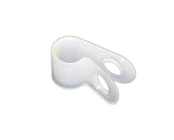 CLAMP, CABLE 1/4" NATURAL NYLON #22CC37DO250