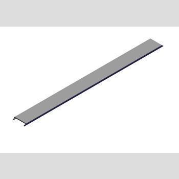 COVER, PLASTIC PREFAB GRAY 21 11/16", TOP/BTM FULL/HALF D