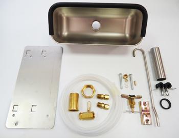 DIPPER WELL 10" STAINLESS W/INSTALLATION KIT (IN 1 BOX)