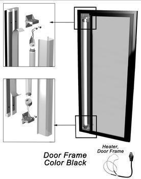 DOOR ASM GDM-23F-2 RH TOP BLK 115V