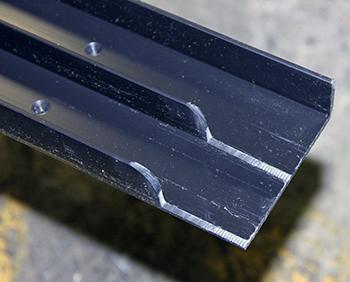 DOOR TRACK BTM #1769B, 36 1/8 NOTCH, GDM-33