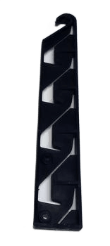 END, GRILL BLK 9 3/4" 4 LOUVER