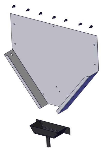 EVAP DRAIN TROUGH KIT GDM-6/7 WHT