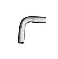 Elbow 90 3/16" Barb to Smooth Stainless Steel