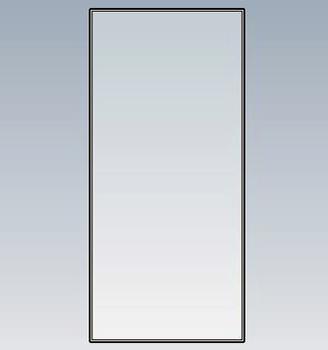 GLASS INSERT, GDM-72 HALF DOOR IDL 20 7/8 X 24 3/8