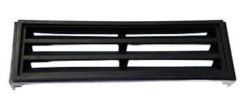 GRILL ASM GDM-10/12 LT BLK PLST