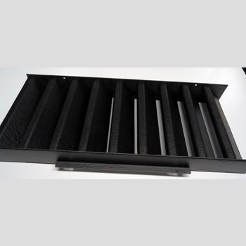 GRILL ASM TBB-24'S FRONT BLK 8"W X 19-1/4"L