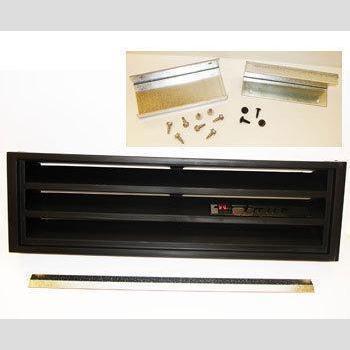 GRILL RETRO KIT GDM-10/12 RT BLK PLASTIC W/MNTG KIT