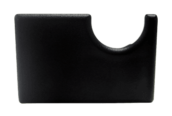 HANDLE END CAP RT, TCGR MADE FROM BLACK ABS