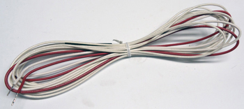 HEATER WIRE GL BRAID 118" 115V 1.7W/FT, 18" RED/WHT LEAD