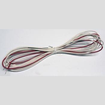 HEATER WIRE GL BRAID 120" 115V 1.7W/FT, 72" RED/WHITE LEADS