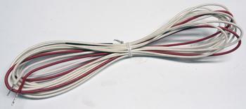 HEATER WIRE GL BRAID 152" 115 1.7W/FT, W/18" RED/WHT LEADS