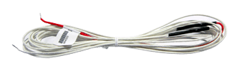 HEATER WIRE GL BRAID 165" 115V 1.7W/FT, W/12" RD/WHT LEAD
