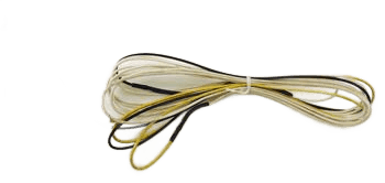 HEATER WIRE GL BRAID 193" 220V 5W/FT 48" YELLOW/BLUE LEADS