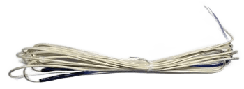 HEATER WIRE GL BRAID 205" 115V 3.5W/FT 32" BLUE/WHT LEADS