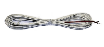 HEATER WIRE GL BRAID 259.5" 115V 1.7 W/FT 12" RED/WHT LEAD