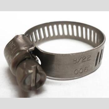 HOSE CLAMP, WORM GEAR-SS 1/4"W INCLUDES SCREW