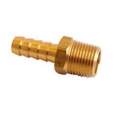 Hose Barb 3/8" mpt x 3/8" Barb Brass