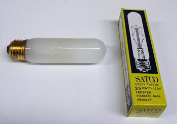 LAMP, 25T10 TEFLON COATED 130V INCANDESCENT (MED. BASE)
