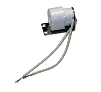 LAMPHOLDER ASM, KULKA 542 MED BI PIN SPRING, 4-1/2" LEAD