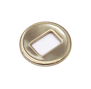 LED BEZEL/VHB, EMBER NICKEL, RND, 8120195-41