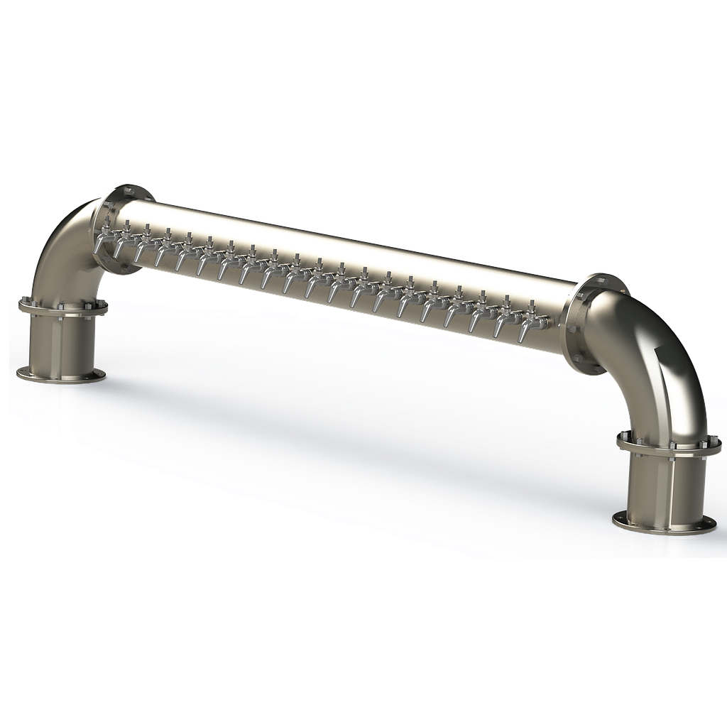 Pipe Tower 6" Dia S/S 20 Product- Glycol SuperChill - SS Faucets