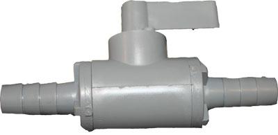 Plastic Inline Shutoff 3/8" x 3/8" Barb