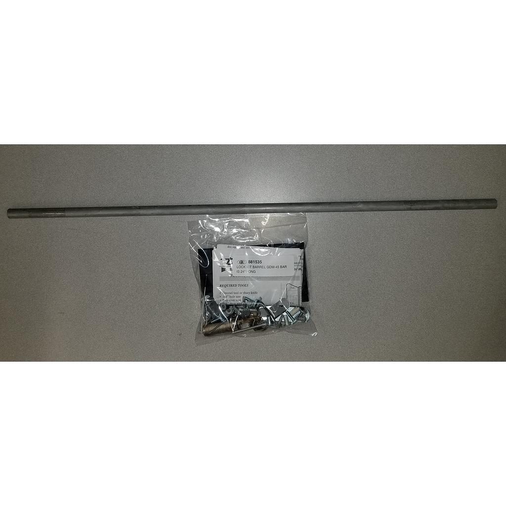 LOCK KIT BARREL GDM-45 BAR IS 24" LONG