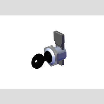 LOCK KIT TDR CHROME CORE W/BLK CAM