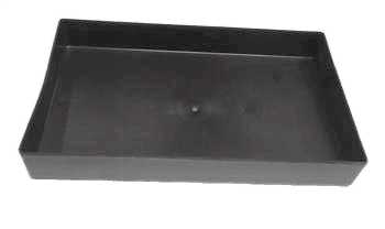 PAN, DRAIN COND PLST GDM-07 6" X 9.75" HIPS BLACK